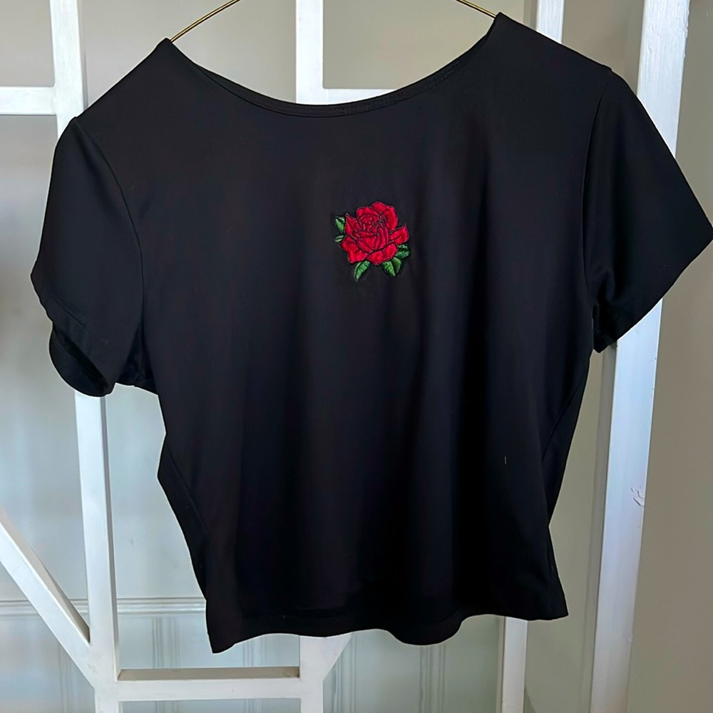 Black ARDENE’S Rose T-shirt